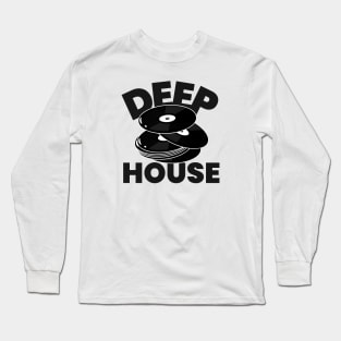 DEEP HOUSE (black) Long Sleeve T-Shirt